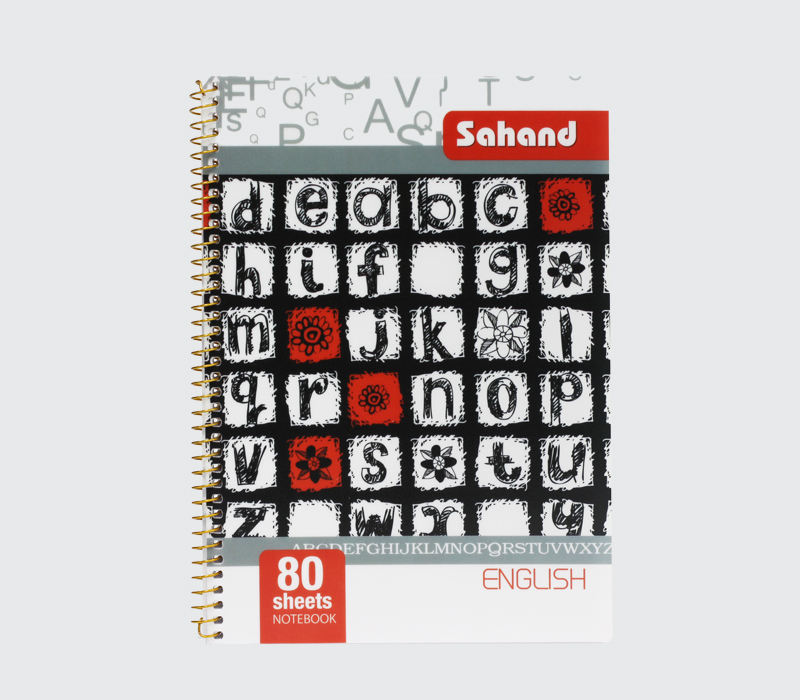 دفتر دو خط طرح دار